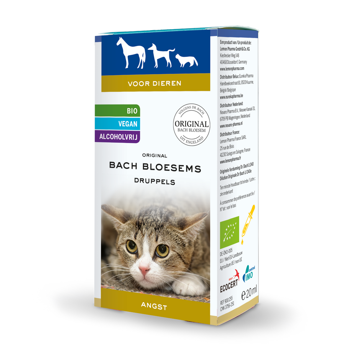 Bach Bloesem Bach bloesem dier angst bio 20.00 Milliliter