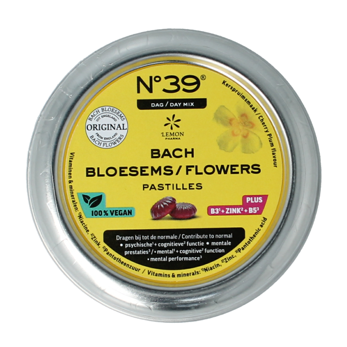 Lemonpharma Bach Pastille vegan noodgeval nr. 39 bio 50.00 Gram