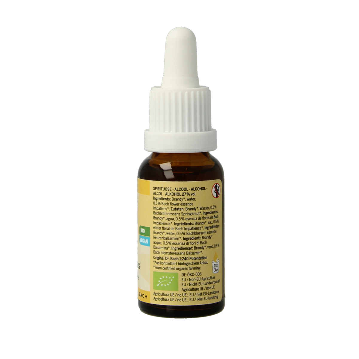 Bach Bloesem Bach bloesemremedies impatiens bio 20.00 Milliliter