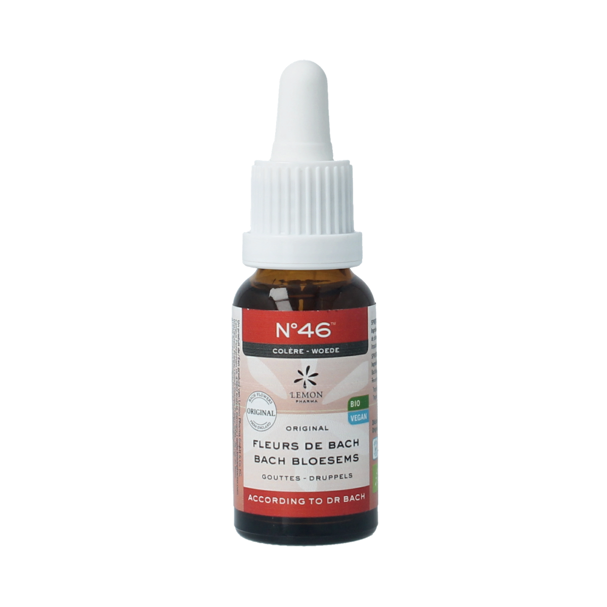 Bach Bloesem Bach bloesems mengeling 46 boosheid bio 20.00 Milliliter
