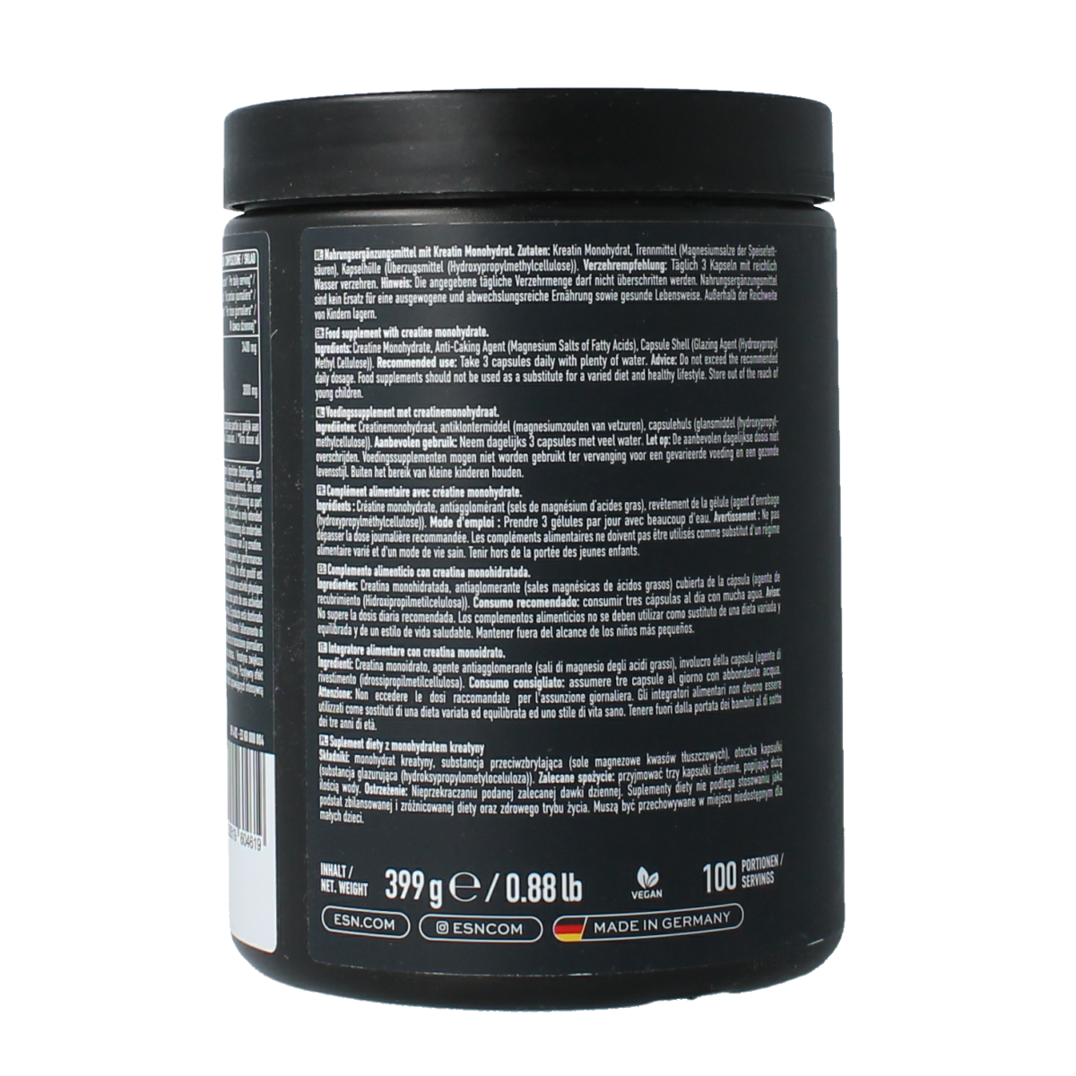 ESN Ultrapure creatine monohydrate 300.00 Vegetarische capsules