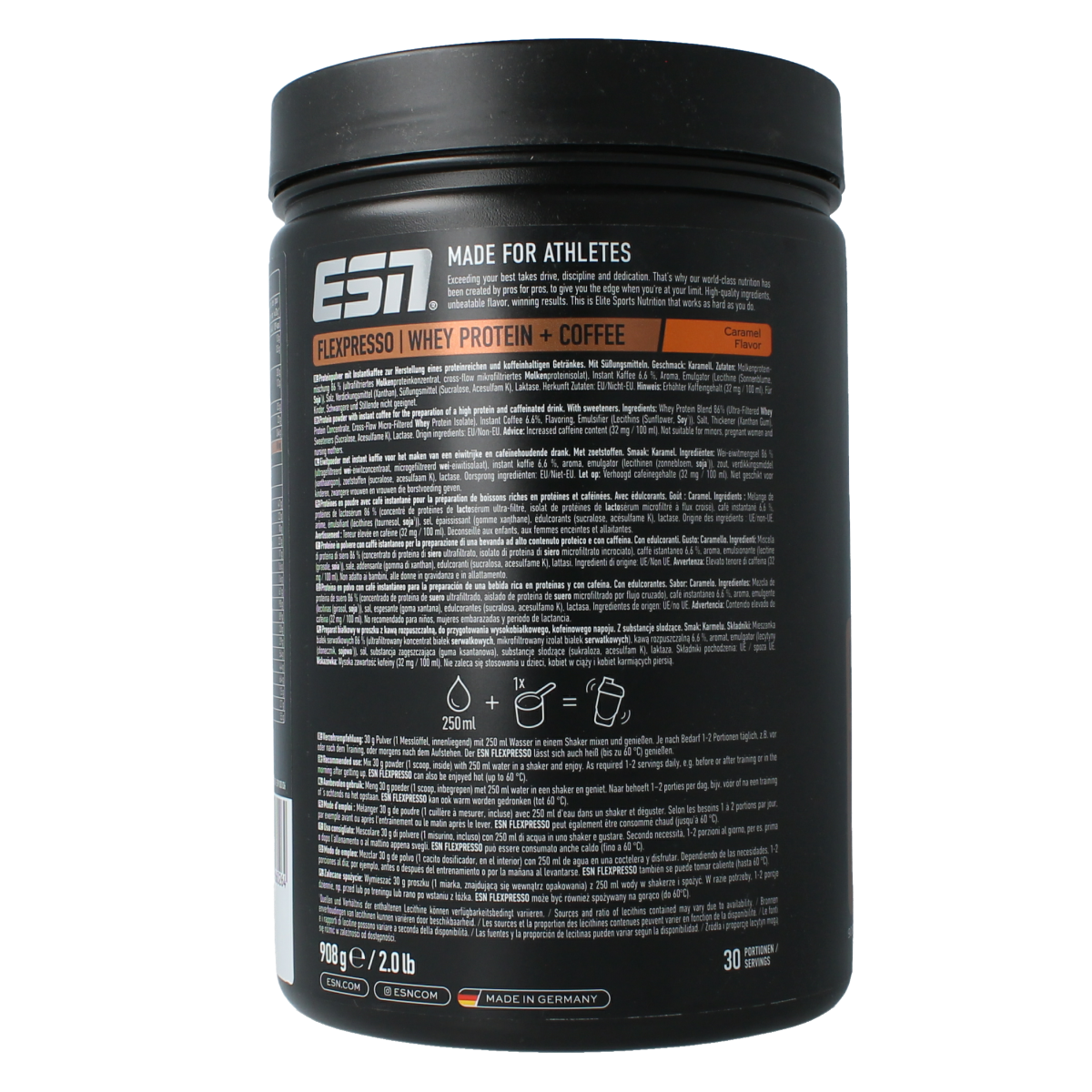 ESN Flexpresso protein coffee - caramel flavour 908.00 Gram