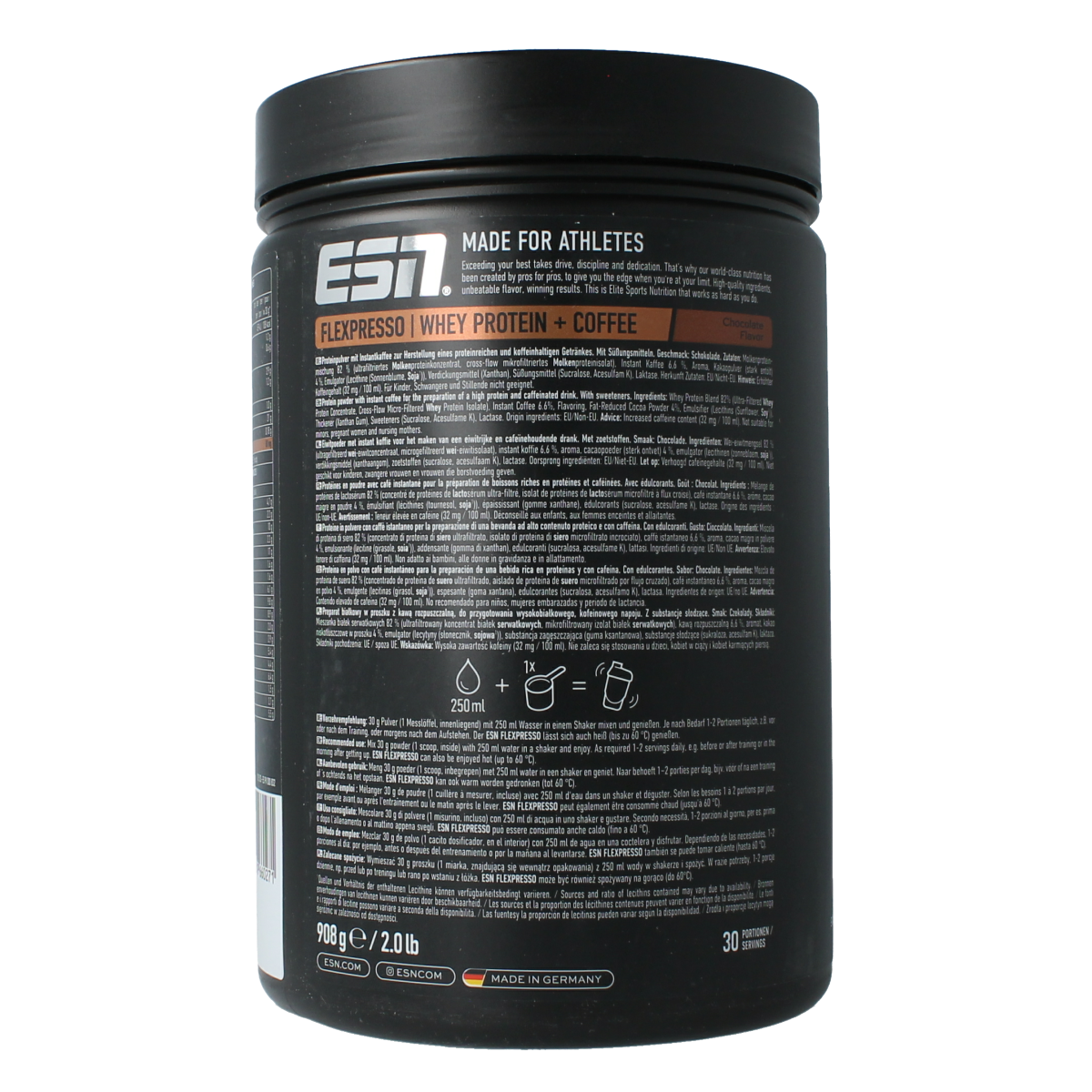 ESN Flexpresso protein coffee - chocolate flavour 908.00 Gram