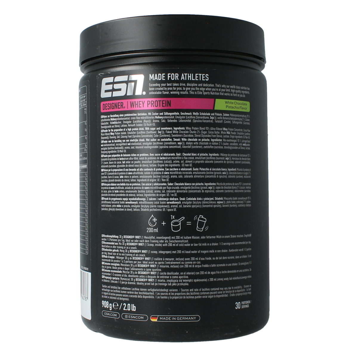 ESN Designer whey protein white chocolate pistache 908.00 Gram