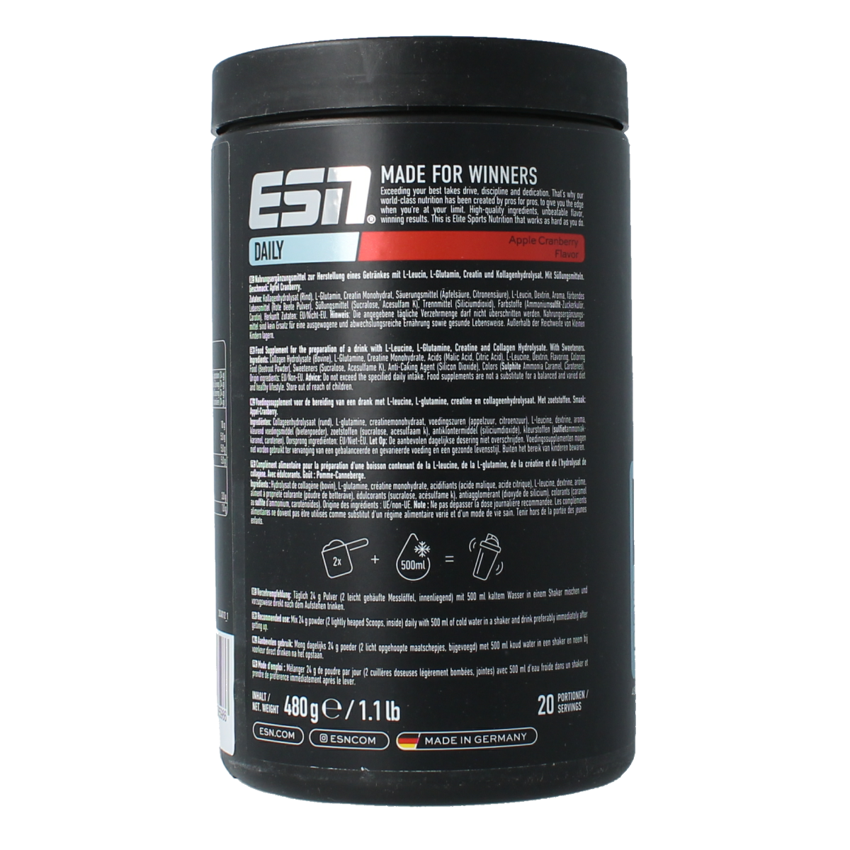 ESN Daily apple/cranberry 480.00 Gram