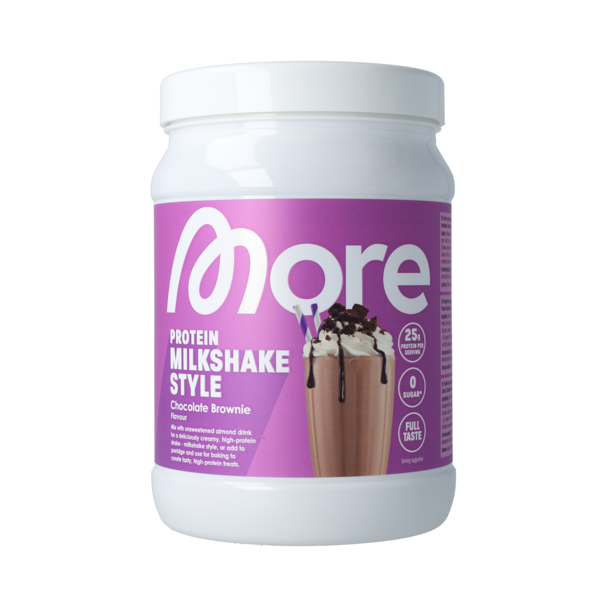 More Nutrition More Protein Milkshake Style Chocolate Brownie 360.00 Gram