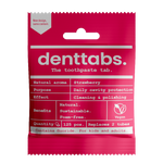 Denttabs Tandpasta tabletten aardbei met fluor vegan 125.00 Stuks