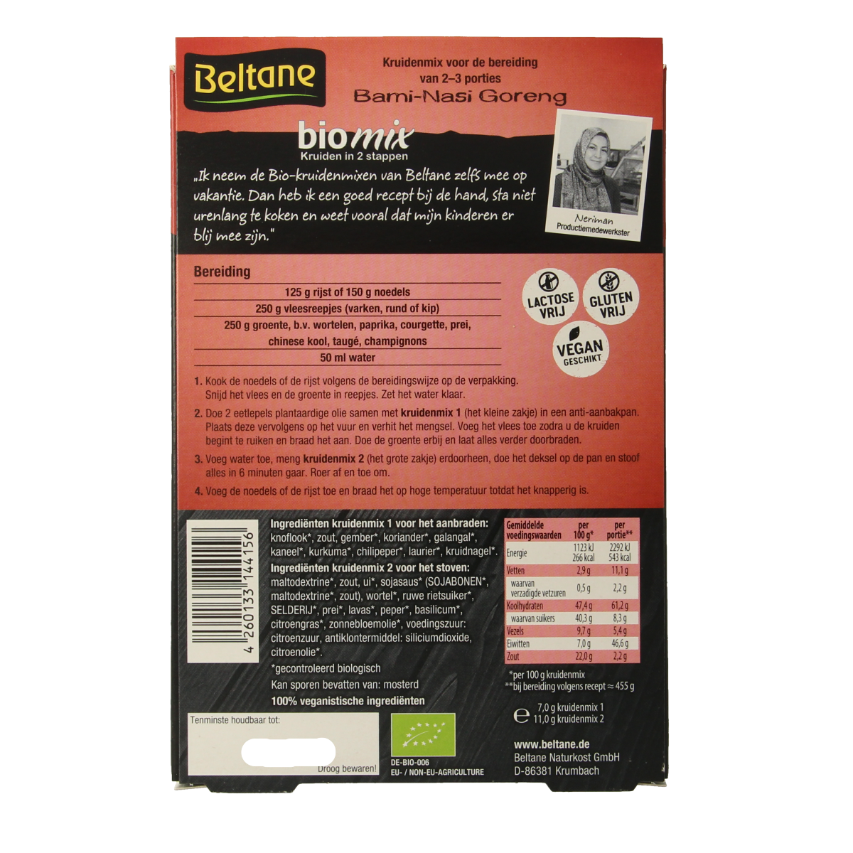 Beltane Bami & nasi goreng kruiden bio 18.00 Gram