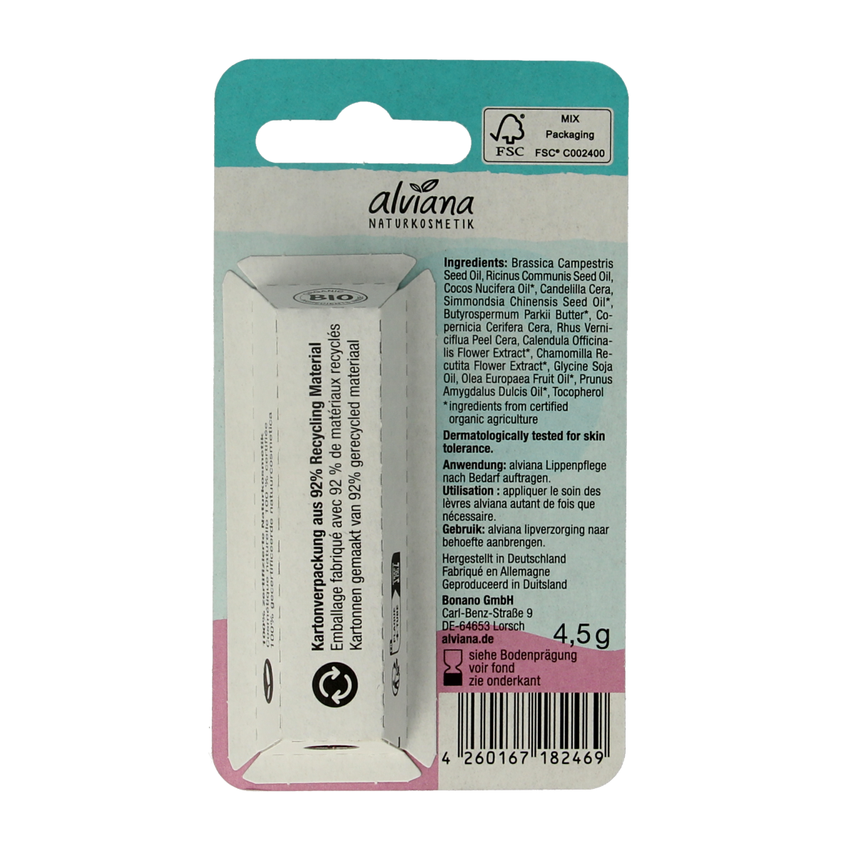 Alviana Lipverzorging sensitive  4.50 Gram