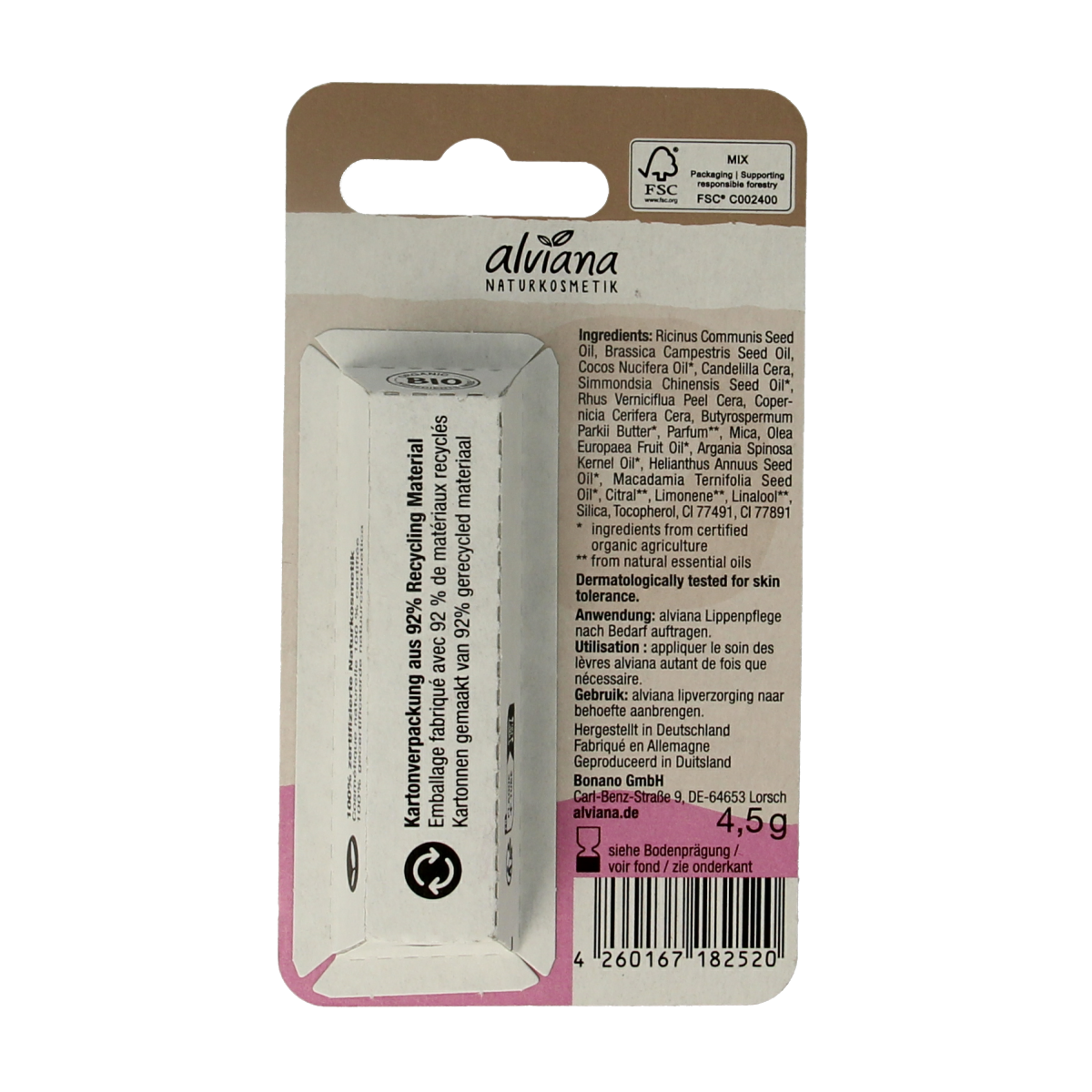 Alviana Lipverzorging bronze 4.50 Gram