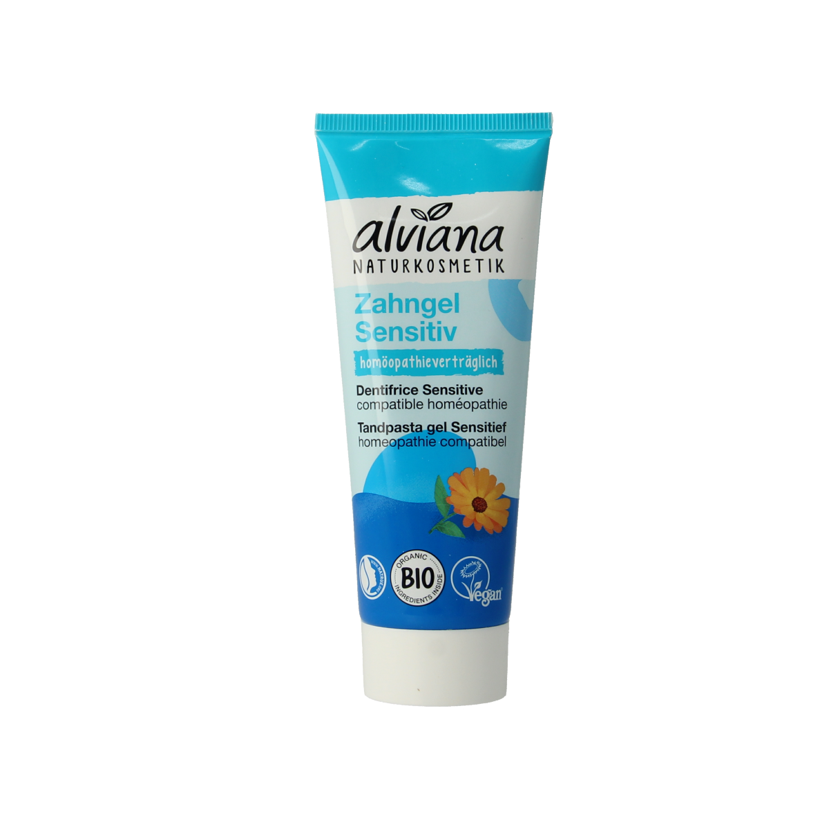 Alviana Tandpasta gel sensitief 75.00 Milliliter