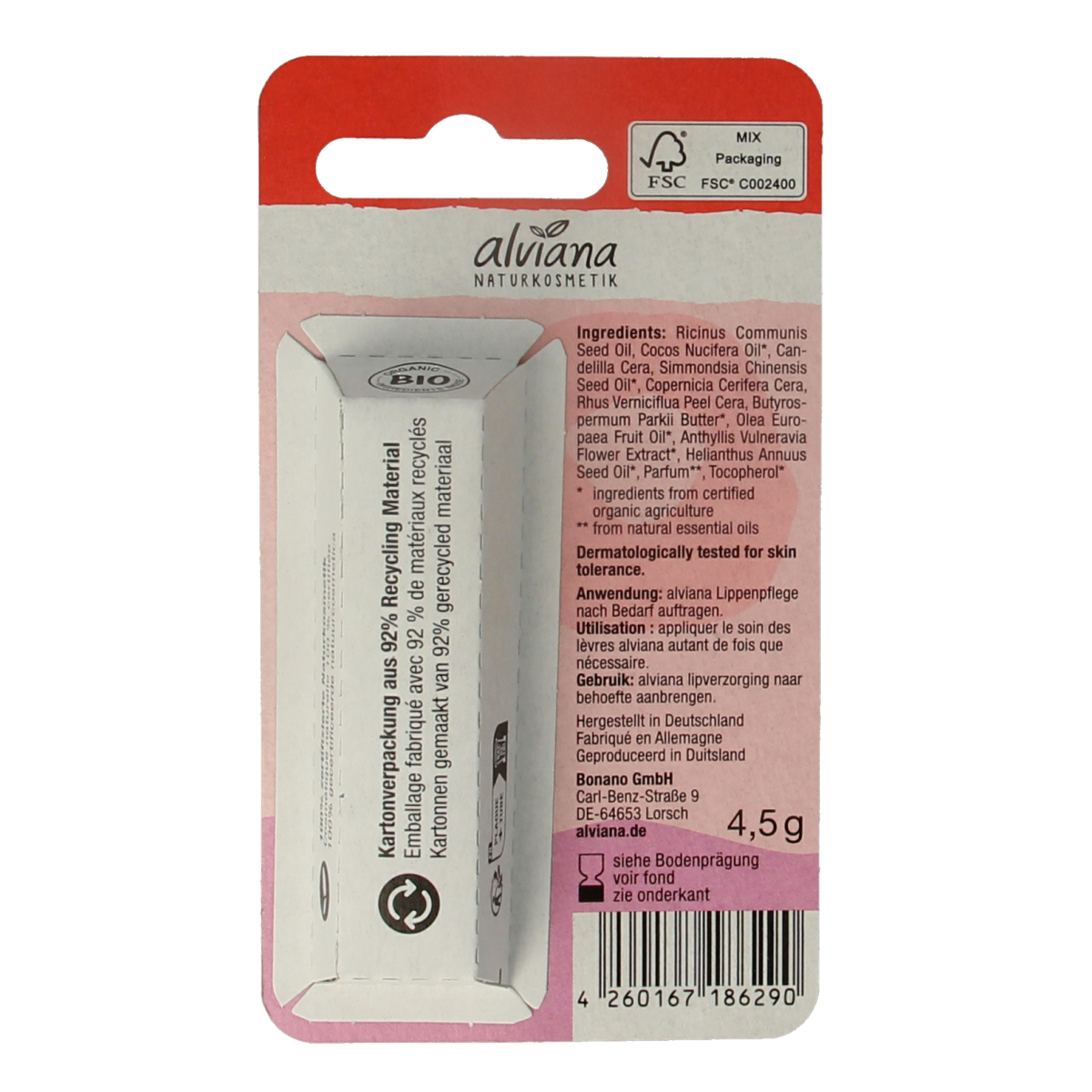 Alviana Lipverzorging repair en care 4.50 Gram