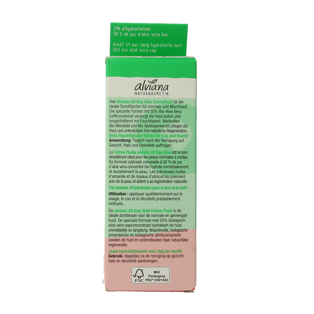 Alviana All day aloe creme fluid 50.00 Milliliter