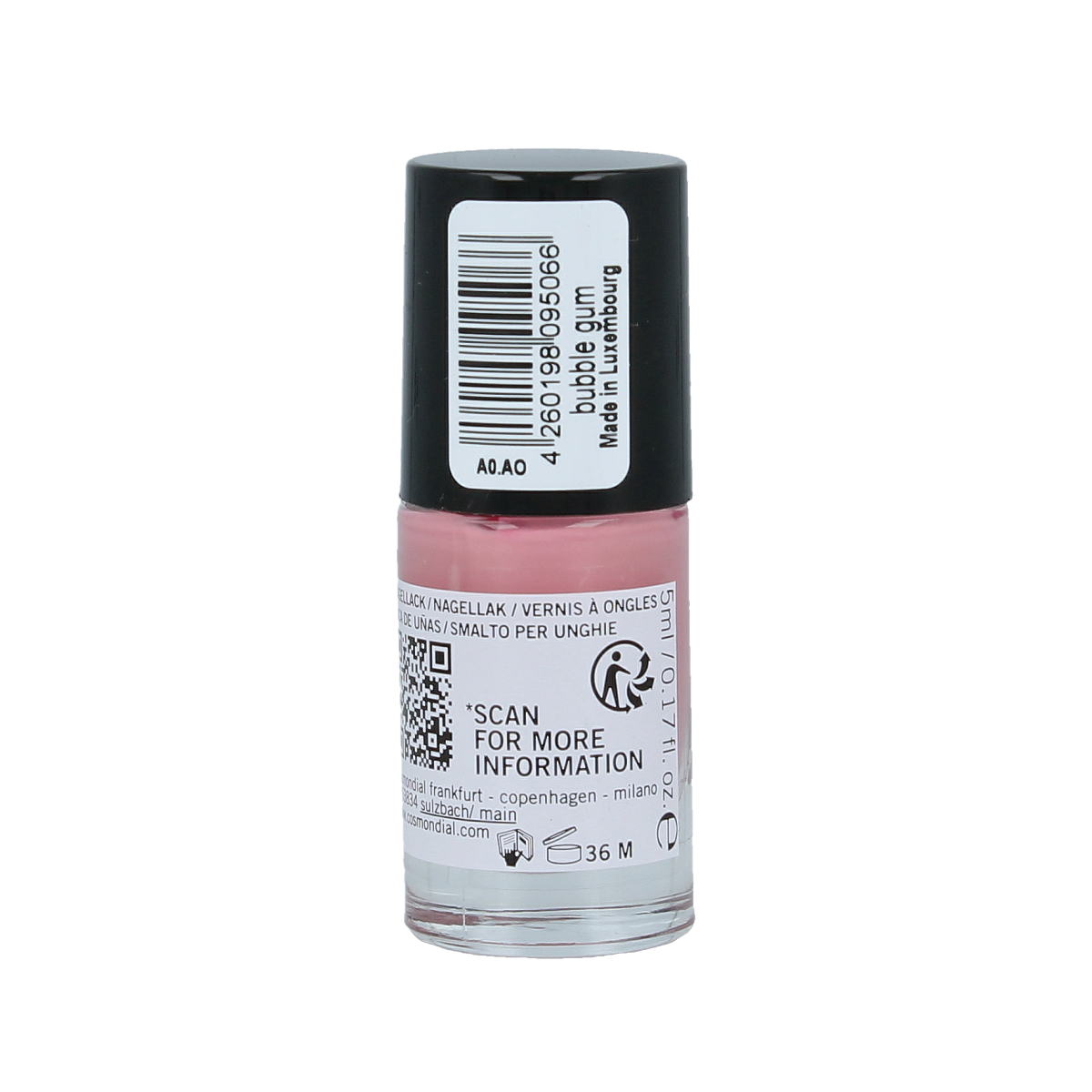 Benecos natural beauty Vegan nail polish bubble gum 20-free plantbased 5.00 Milliliter