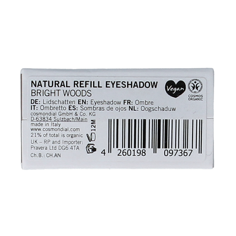 Benecos natural beauty Natural refill eyeshadow bright woods 1 Stuks