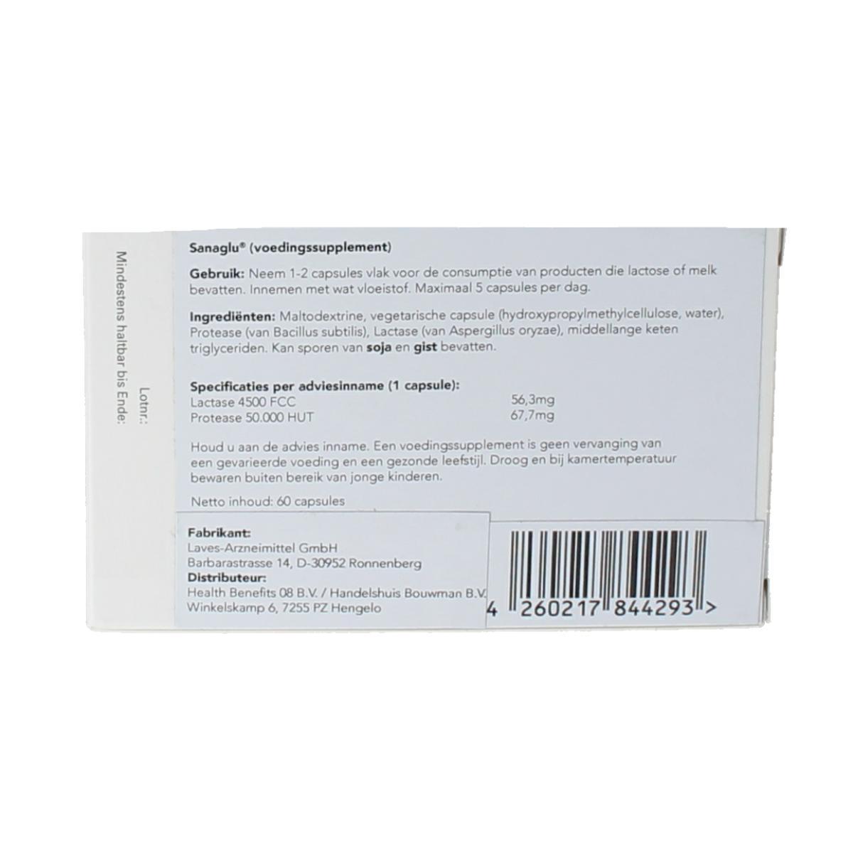 Laves Sanalact pro 60.00 Capsules