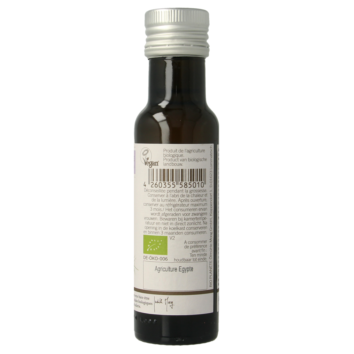 Bio Planete Zwarte komijnzaadolie bio 100.00 Milliliter
