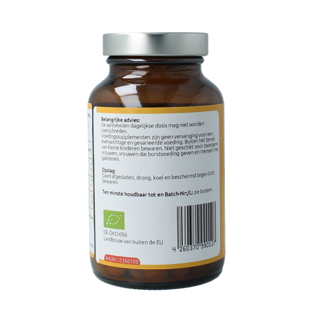Hanoju Kurkuma + gember + piperine 500mg 150.00 Tabletten