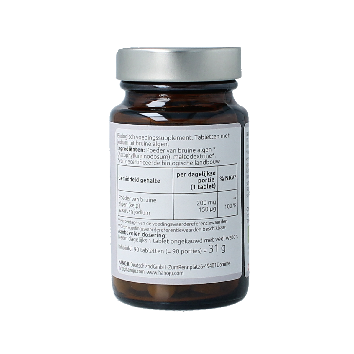 Hanoju Organische kelp bio 90.00 Tabletten