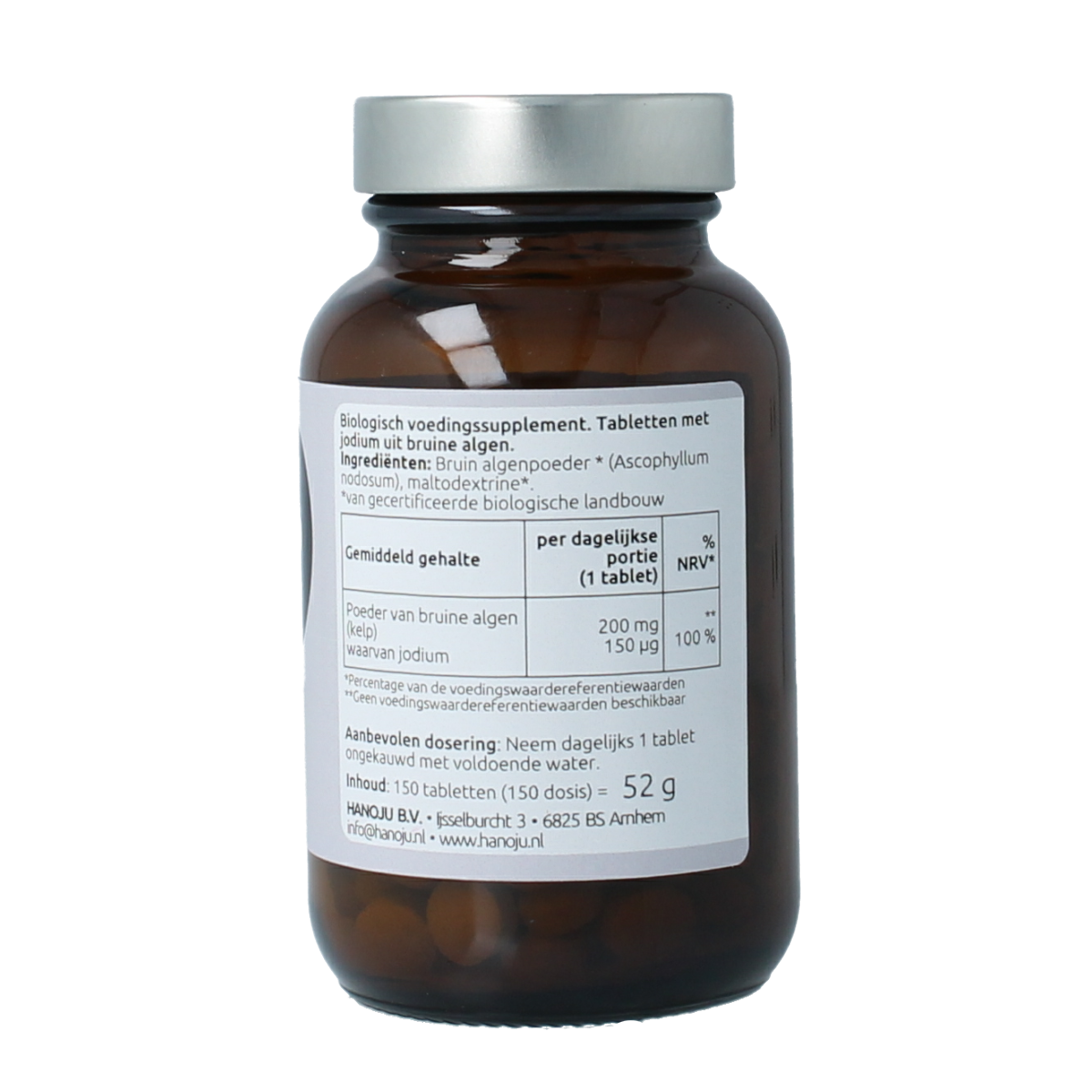 Hanoju Organische kelp 345mg 150.00 Tabletten