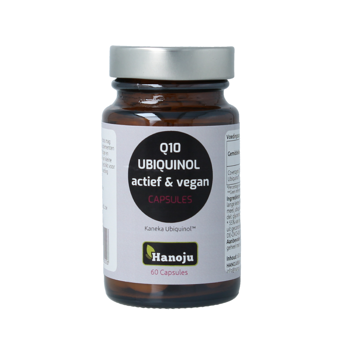 Hanoju Ubiquinol kaneka actief & vegan 60.00 Capsules