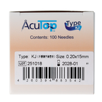 AcuTop KJ-T dry needle naald 0.20 x 15mm 100.00 Stuks