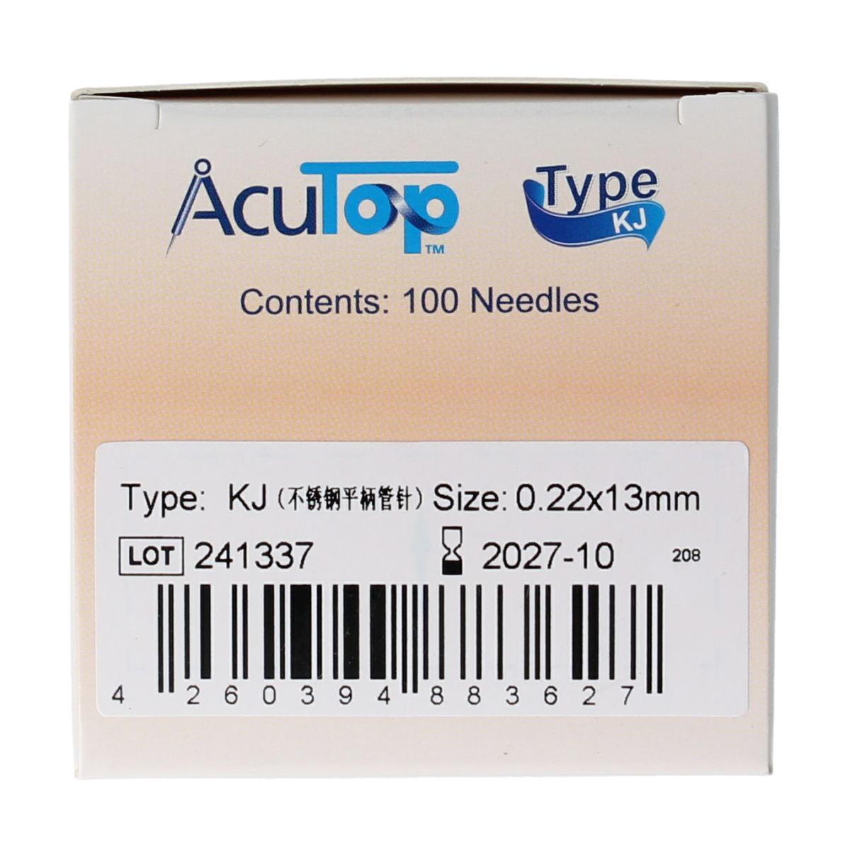 AcuTop KJ-T dry needle naald 0.22 x 13mm 100.00 Stuks