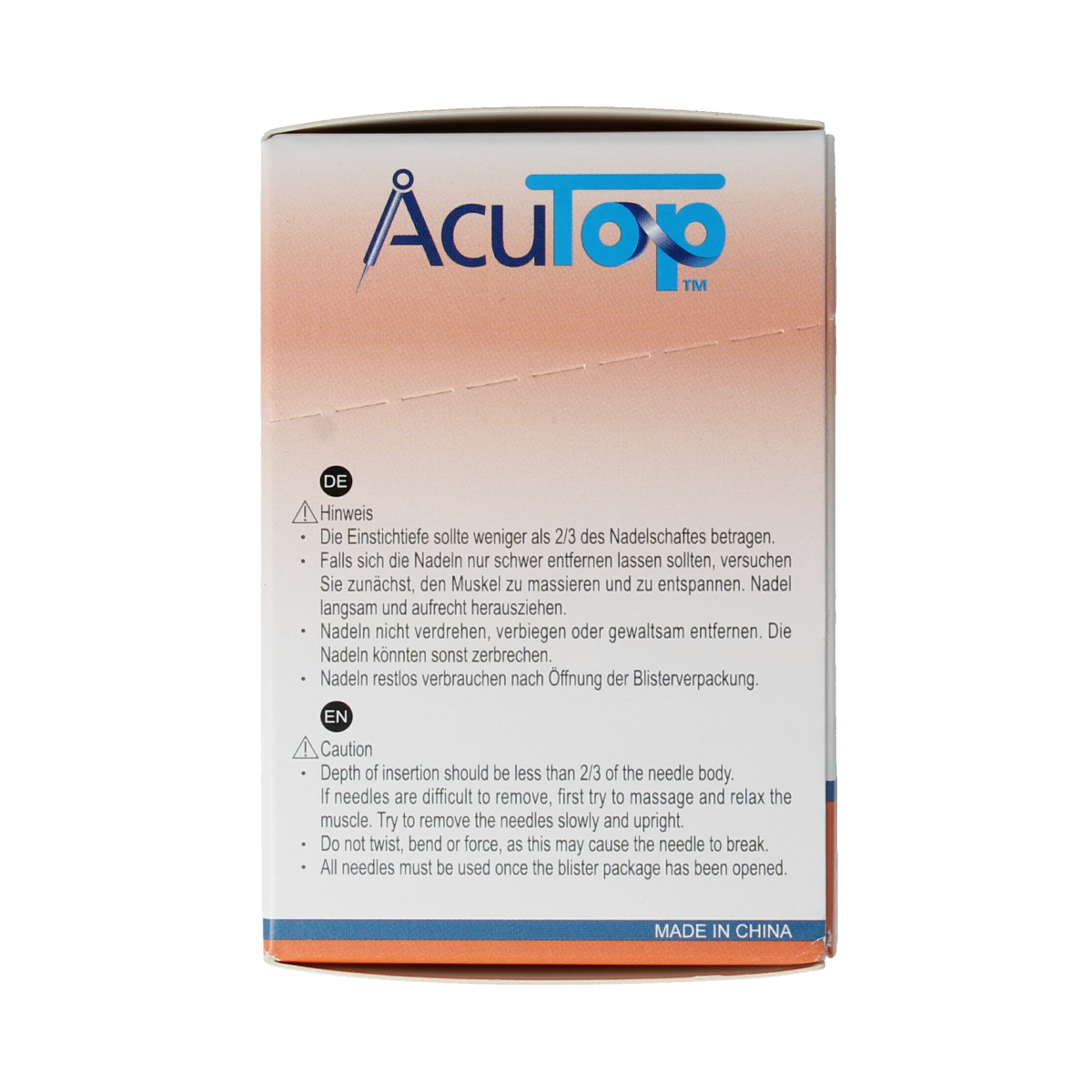AcuTop KJ-T dry needle naald 0.16 x 30mm 100.00 Stuks
