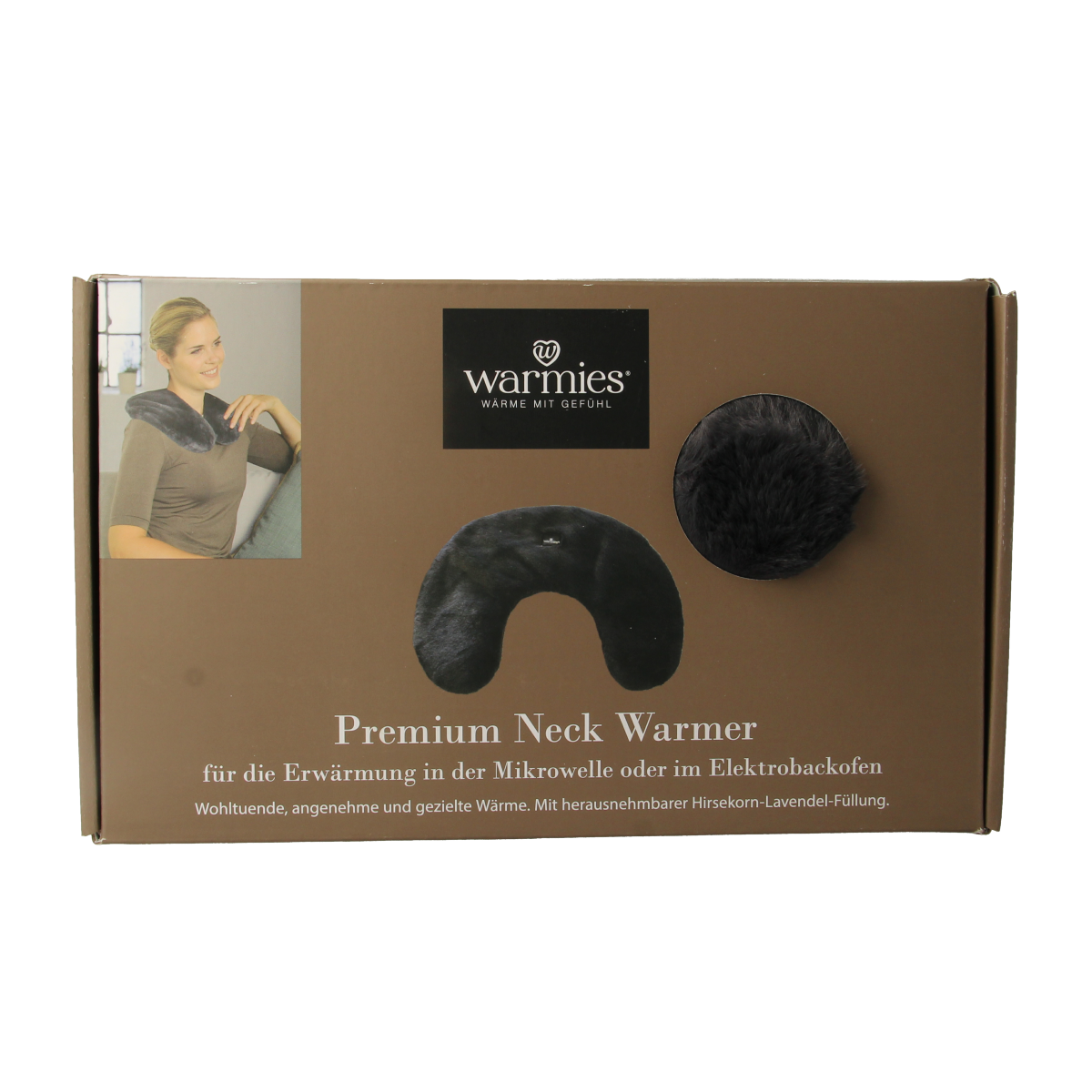 Warmies Neck warmer zwart 1.00 Stuks