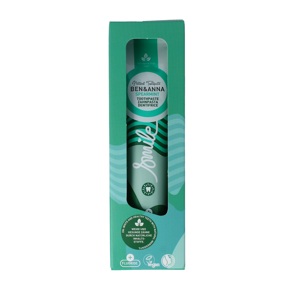 Ben & Anna Toothpaste smile spearmint 75.00 Milliliter
