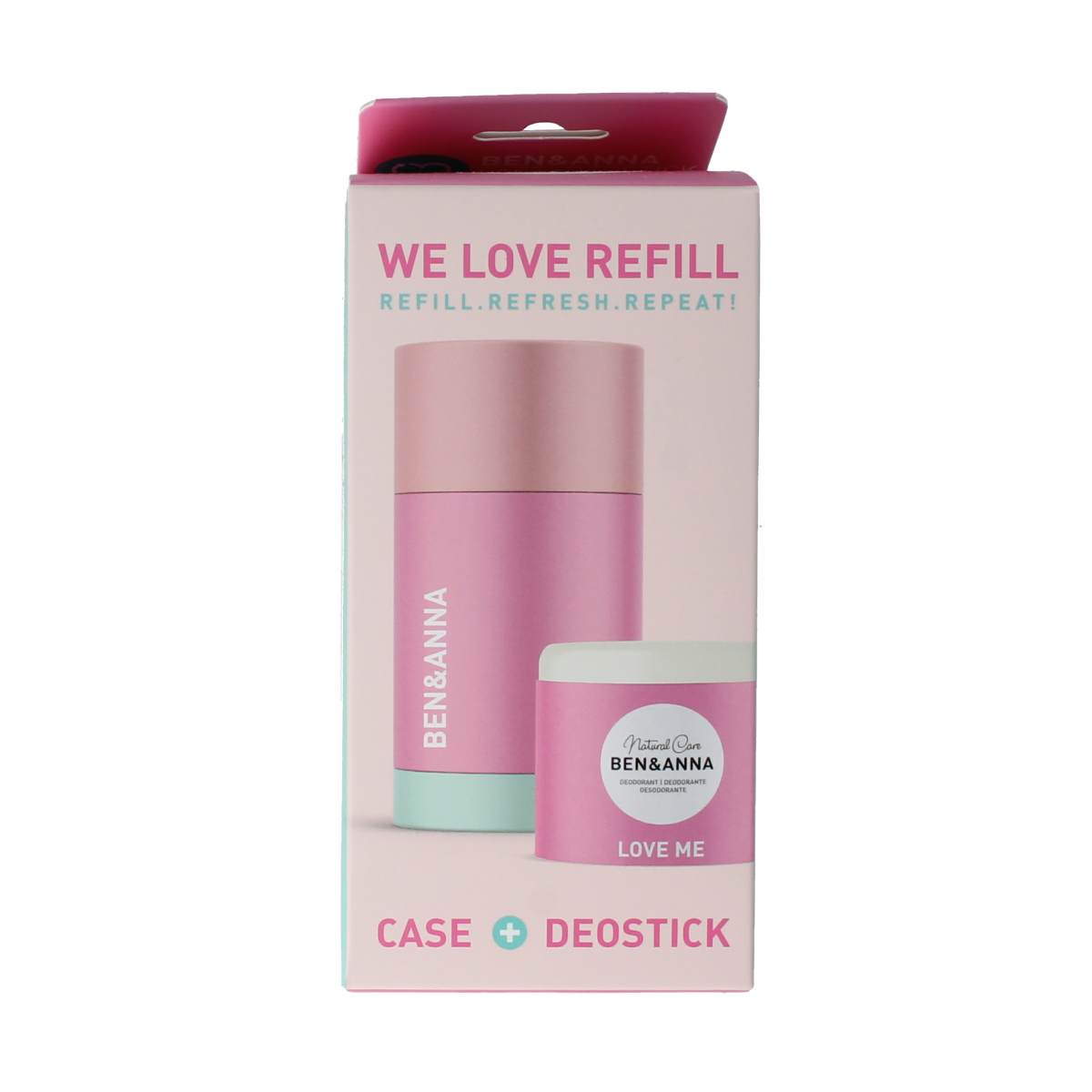 Ben & Anna Deostick love me case en refill 40.00 Gram