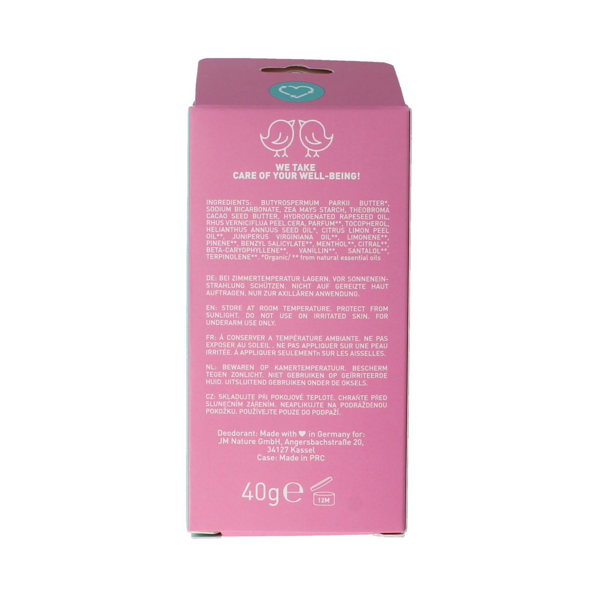 Ben & Anna Deostick love me case en refill 40.00 Gram