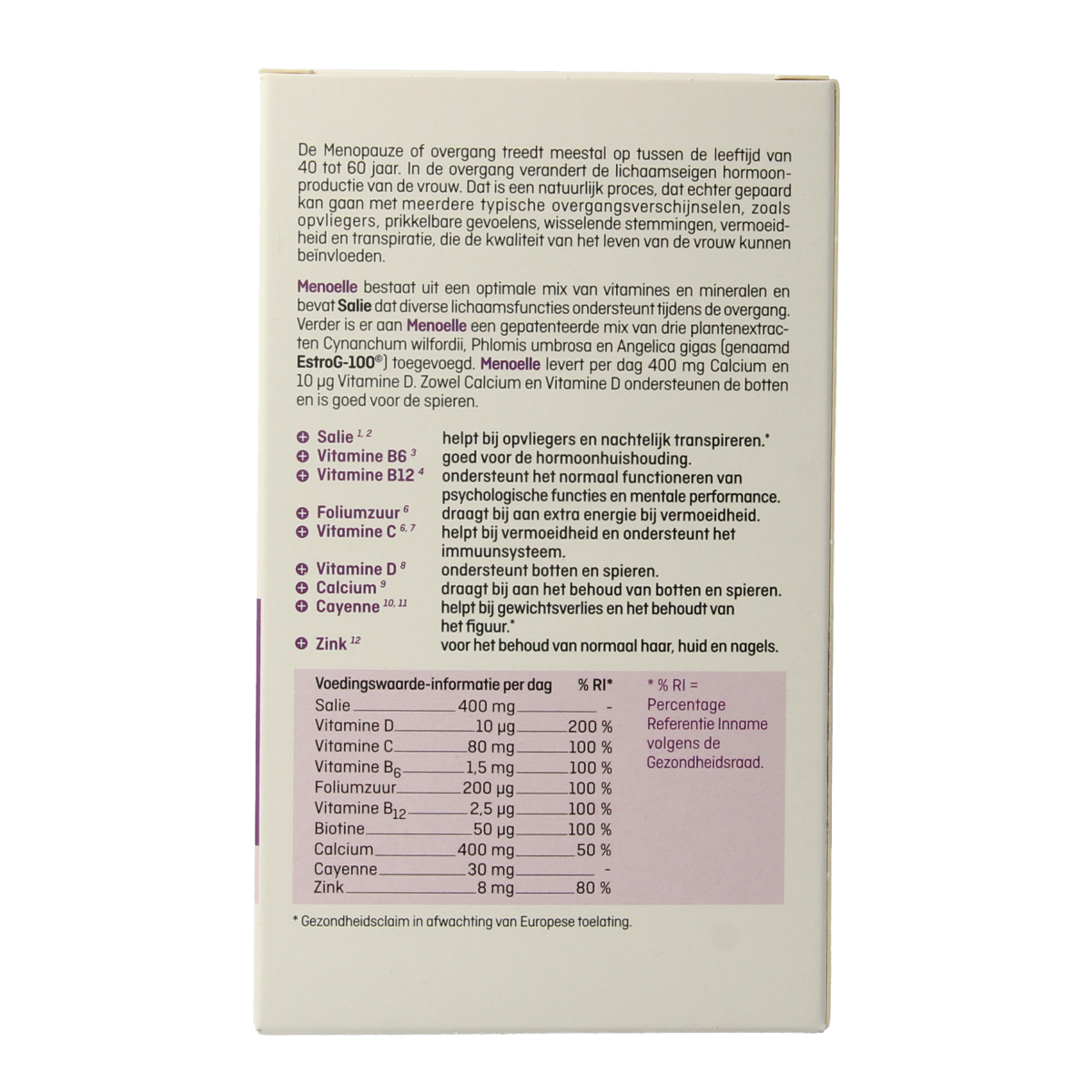 Menoelle Overgang tabletten 60.00 Tabletten