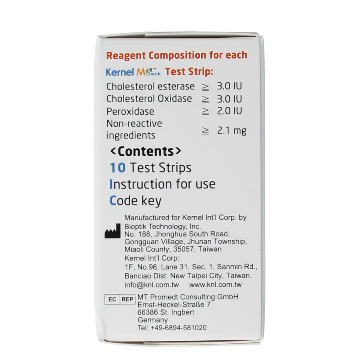 Testjezelf.nu Multicheck cholesterol teststrips 10.00 Stuks