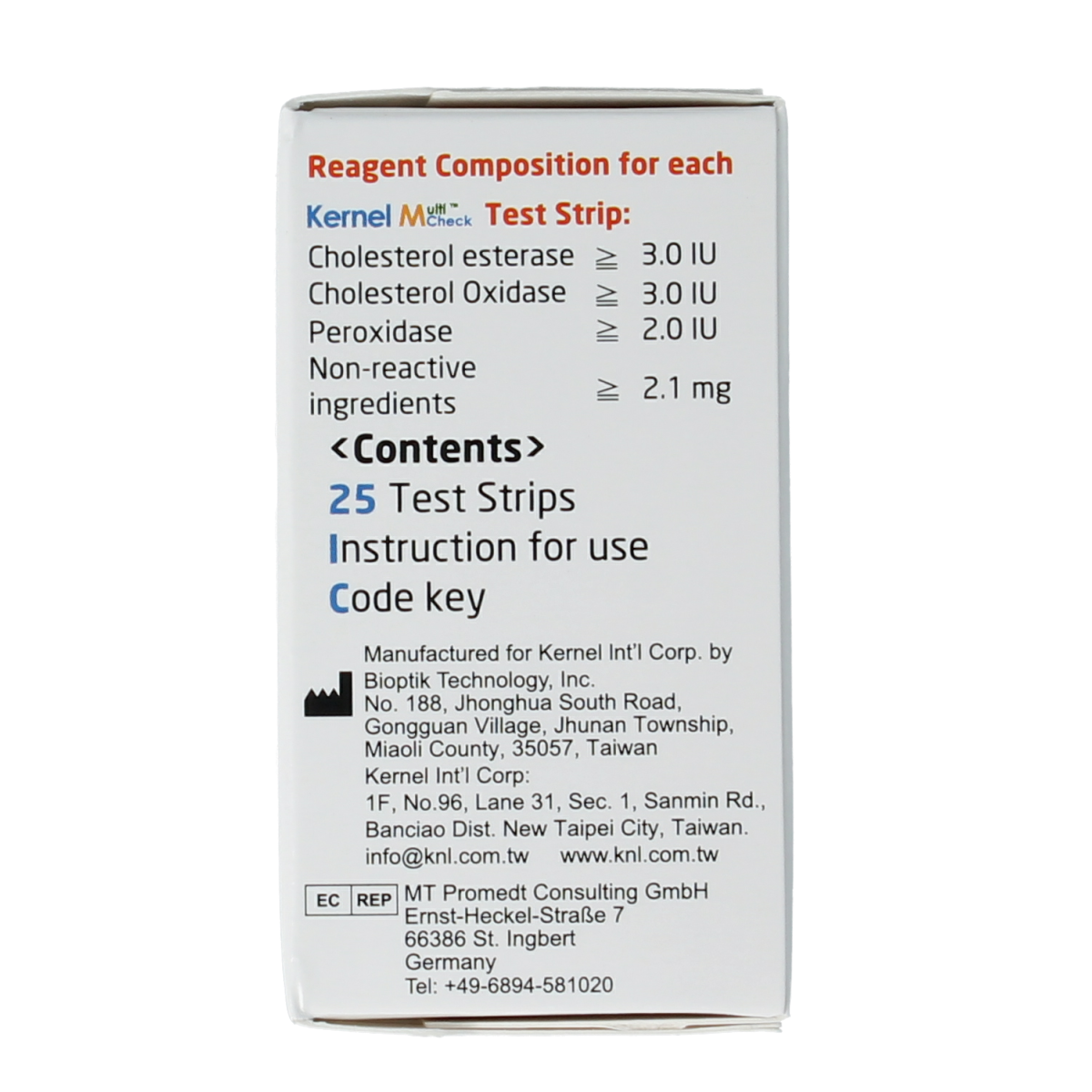 Testjezelf.nu Multicheck cholesterol teststrips 25.00 Stuks