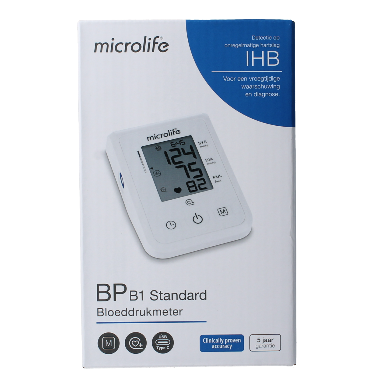 Microlife BPB1 Bloeddrukmeter standaard 1.00 Stuks
