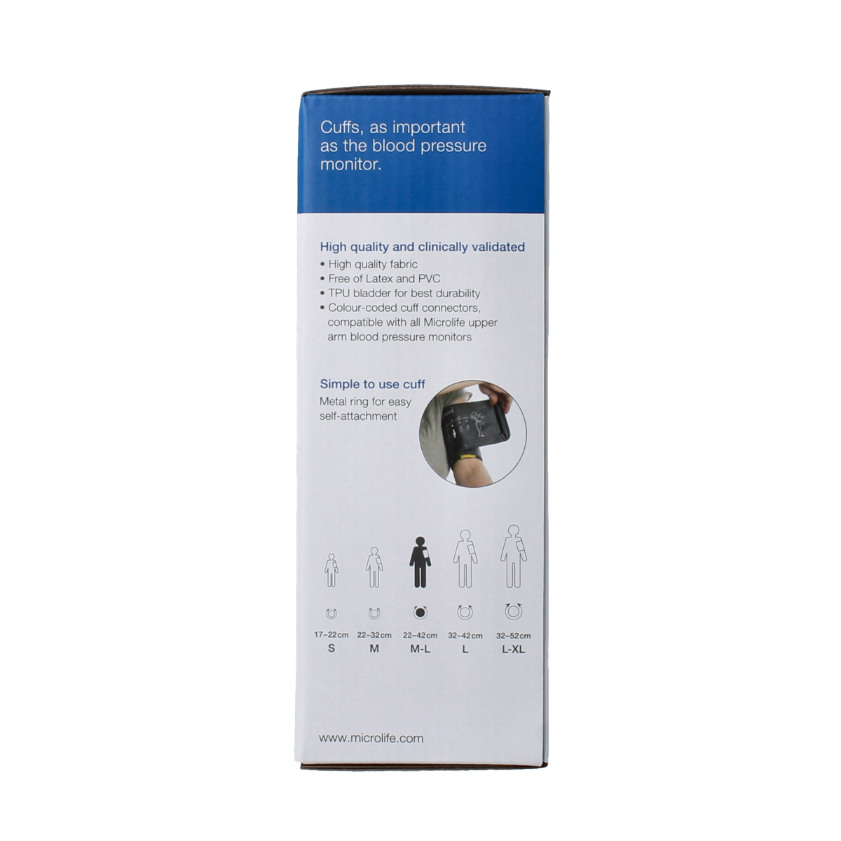 Microlife Manchet 4G soft maat M-L (22-42cm) 1.00 Stuks