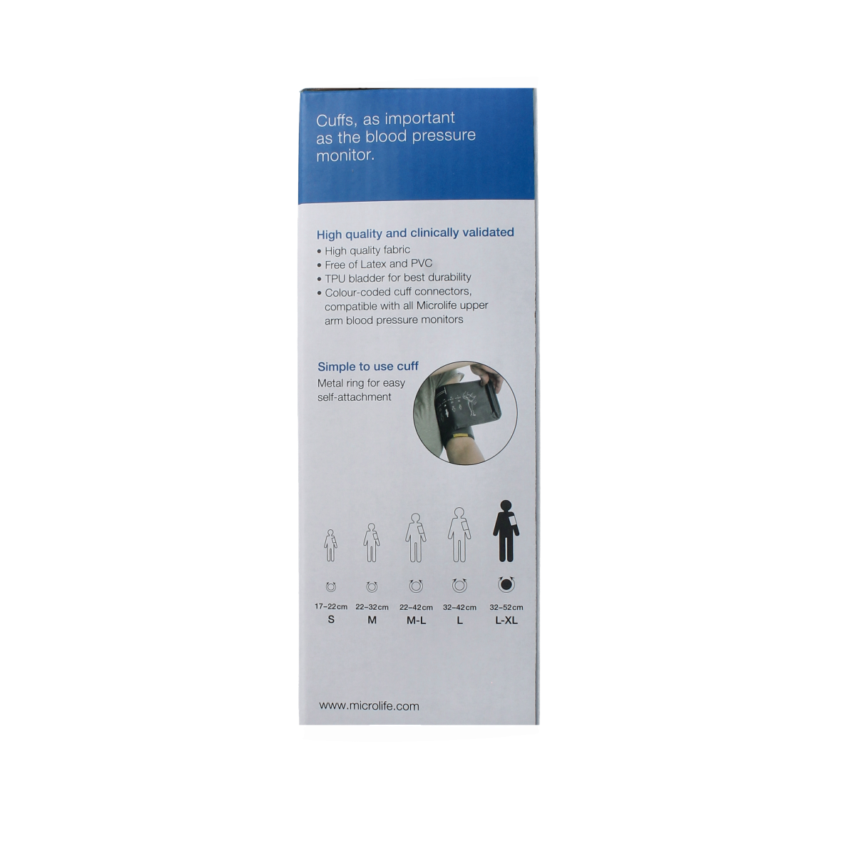 Microlife Manchet 4G soft maat L-XL 1.00 Stuks