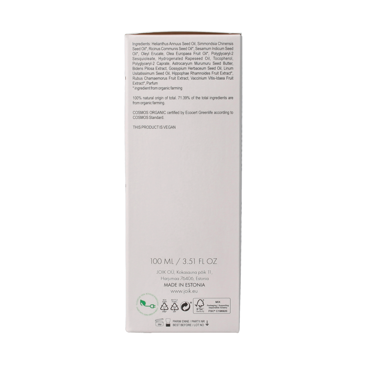 Joik Organics Re-boost collagen cleansing balm bio-retinol 100.00 Milliliter