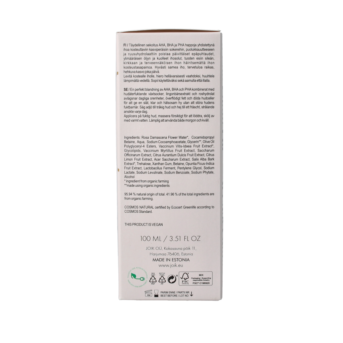Joik Organics Re-boost glow cleansing gel 100.00 Milliliter