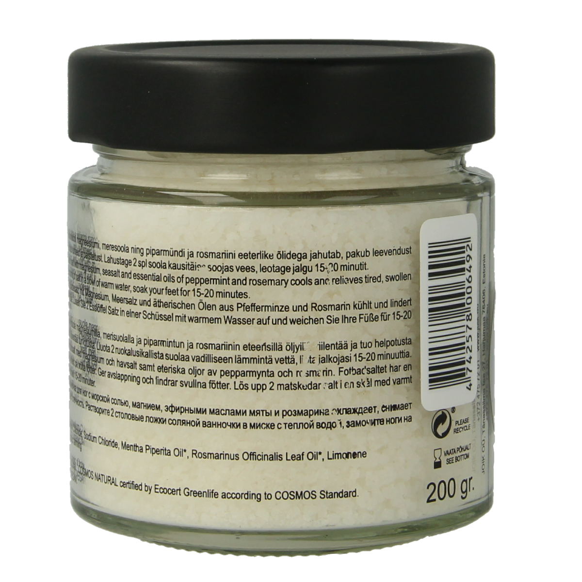 Joik Organics Organic foot bath refreshing 200.00 Gram