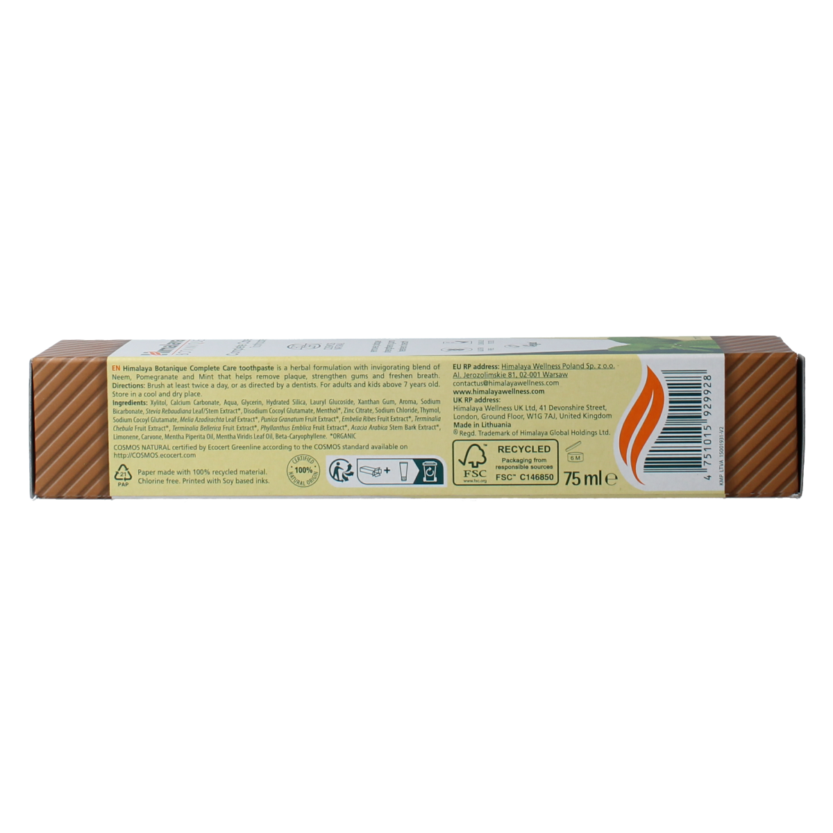 Himalaya Botanique tandpasta complete care mint 75.00 Gram