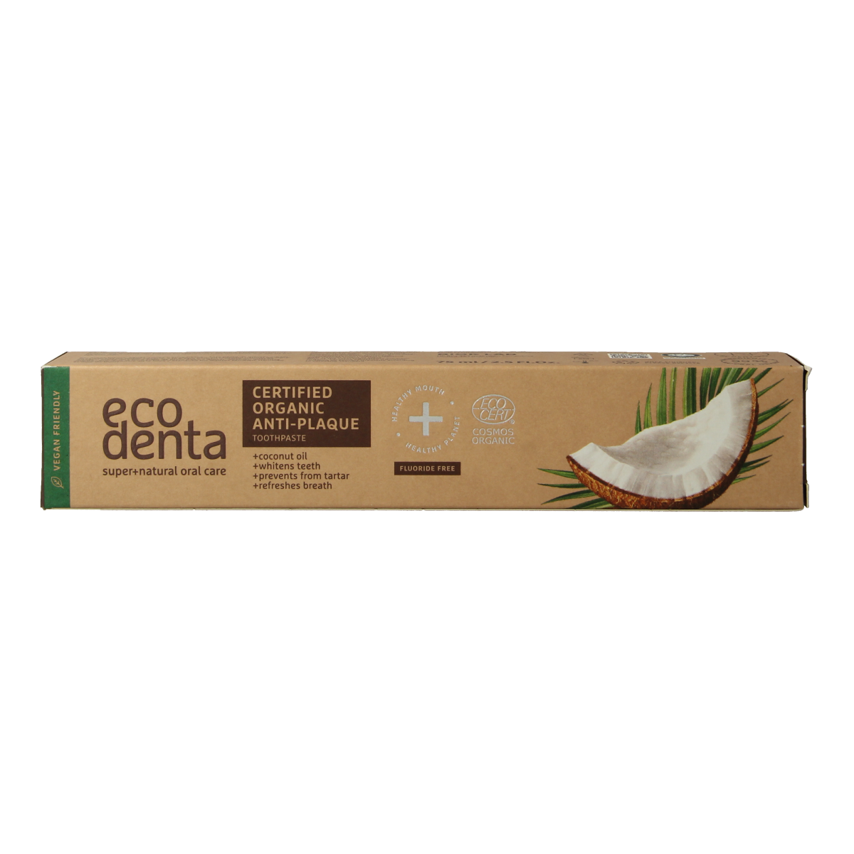Ecodenta Tandpasta organic anti tandplak 75.00 Milliliter