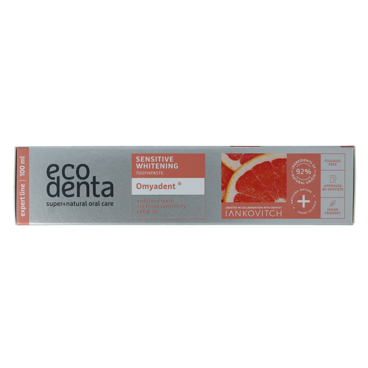 Ecodenta Tandpasta sensitive whitening expert line 100.00 Milliliter