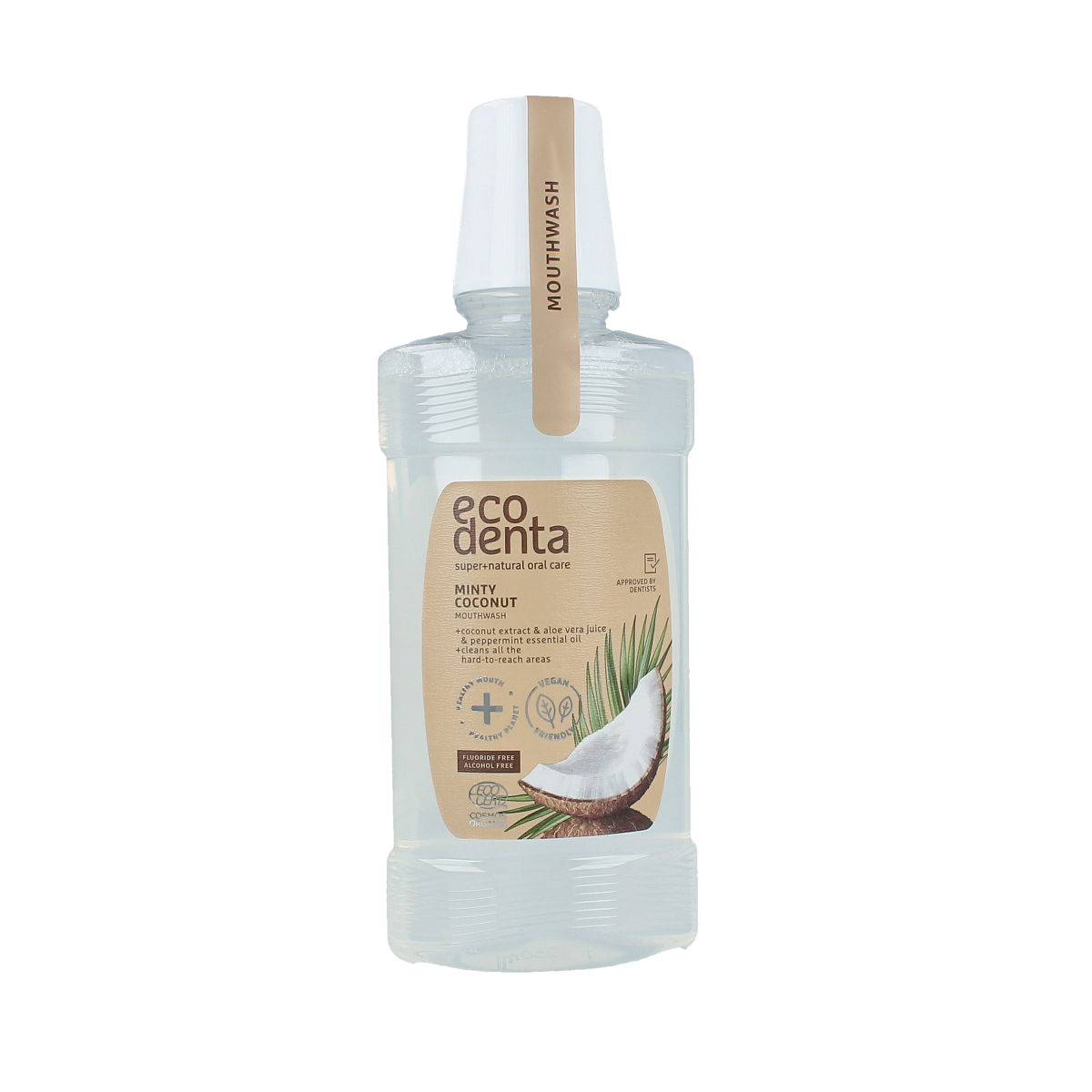 Ecodenta Mondwater munt kokos bio 250.00 Milliliter