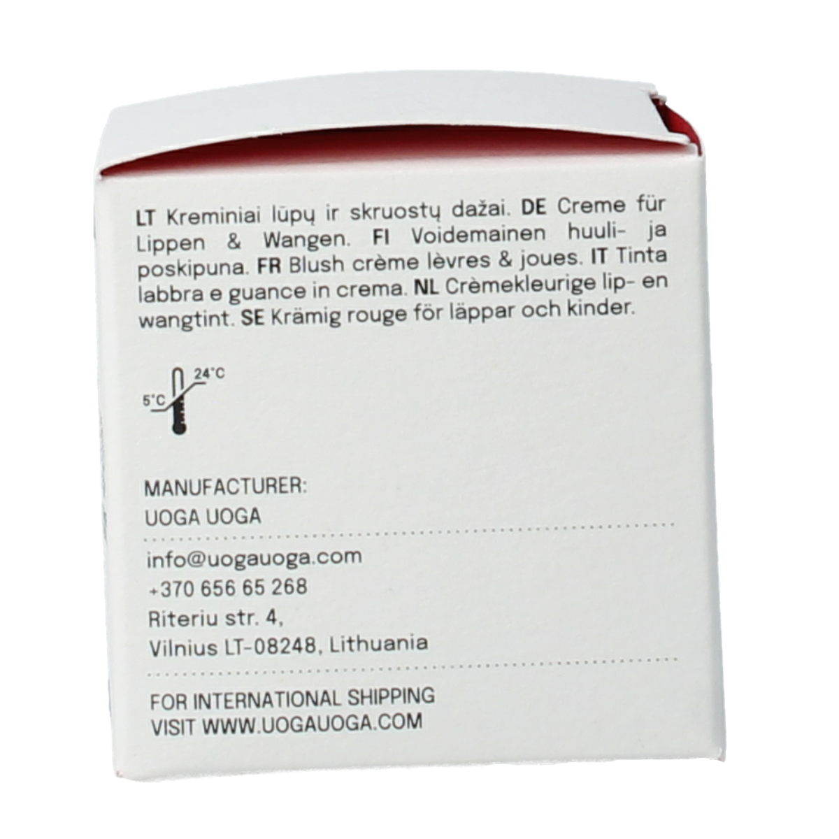 Uoga Uoga Lip & cheek 602 apricot 6.00 Milliliter
