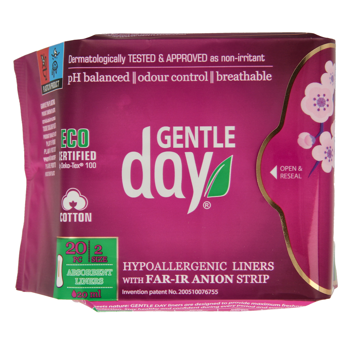 Gentle Day Inlegkruisjes absorberend 20.00 Stuks