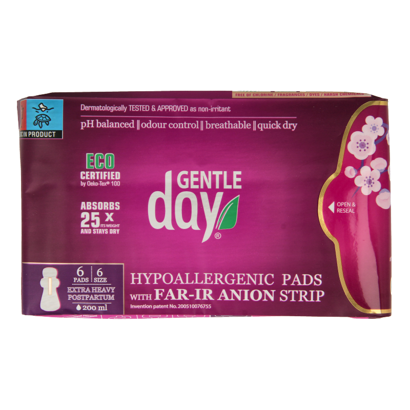 Gentle Day Maandverband nacht extra 6 Stuks