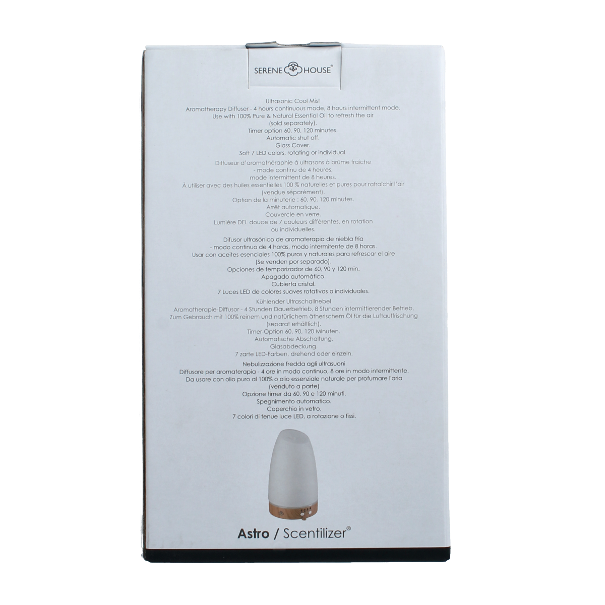 Serene House Aroma diffuser astro wit 1.00 Stuks