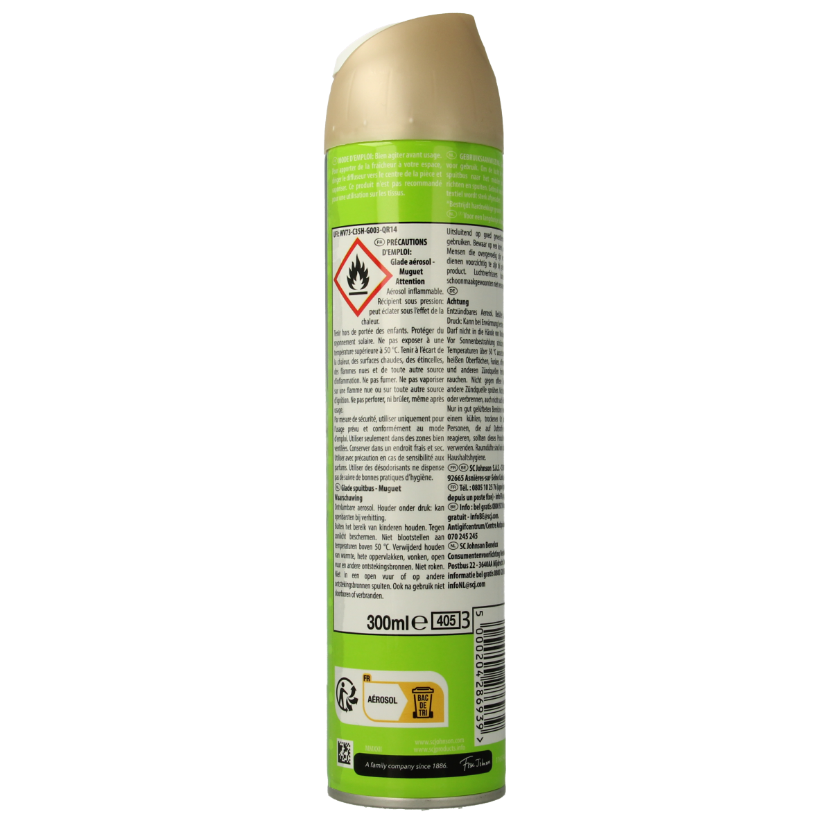 Glade Aerosol muguet 300.00 Milliliter